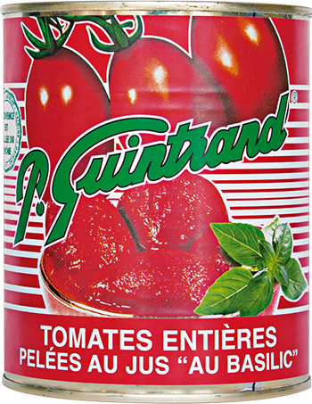 METAL tomates entieres pelees au basilic 850ml large